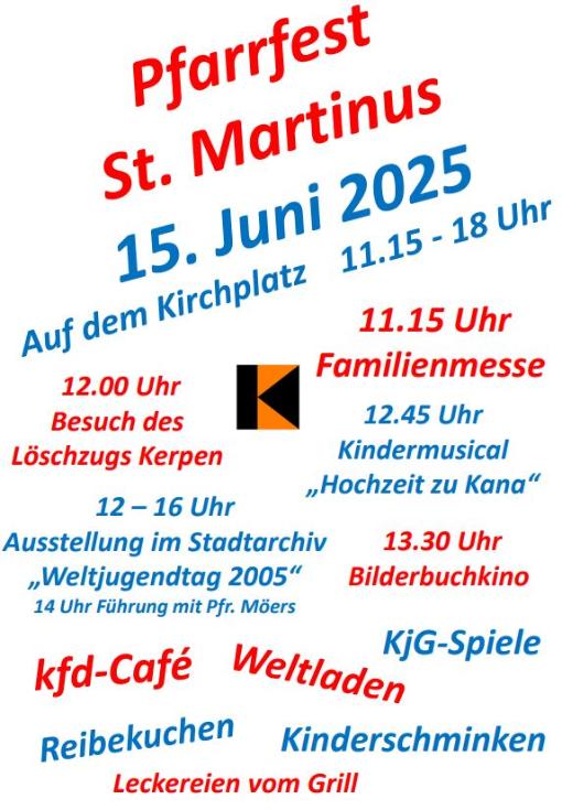 Pfarrfest St. Martinus 2025