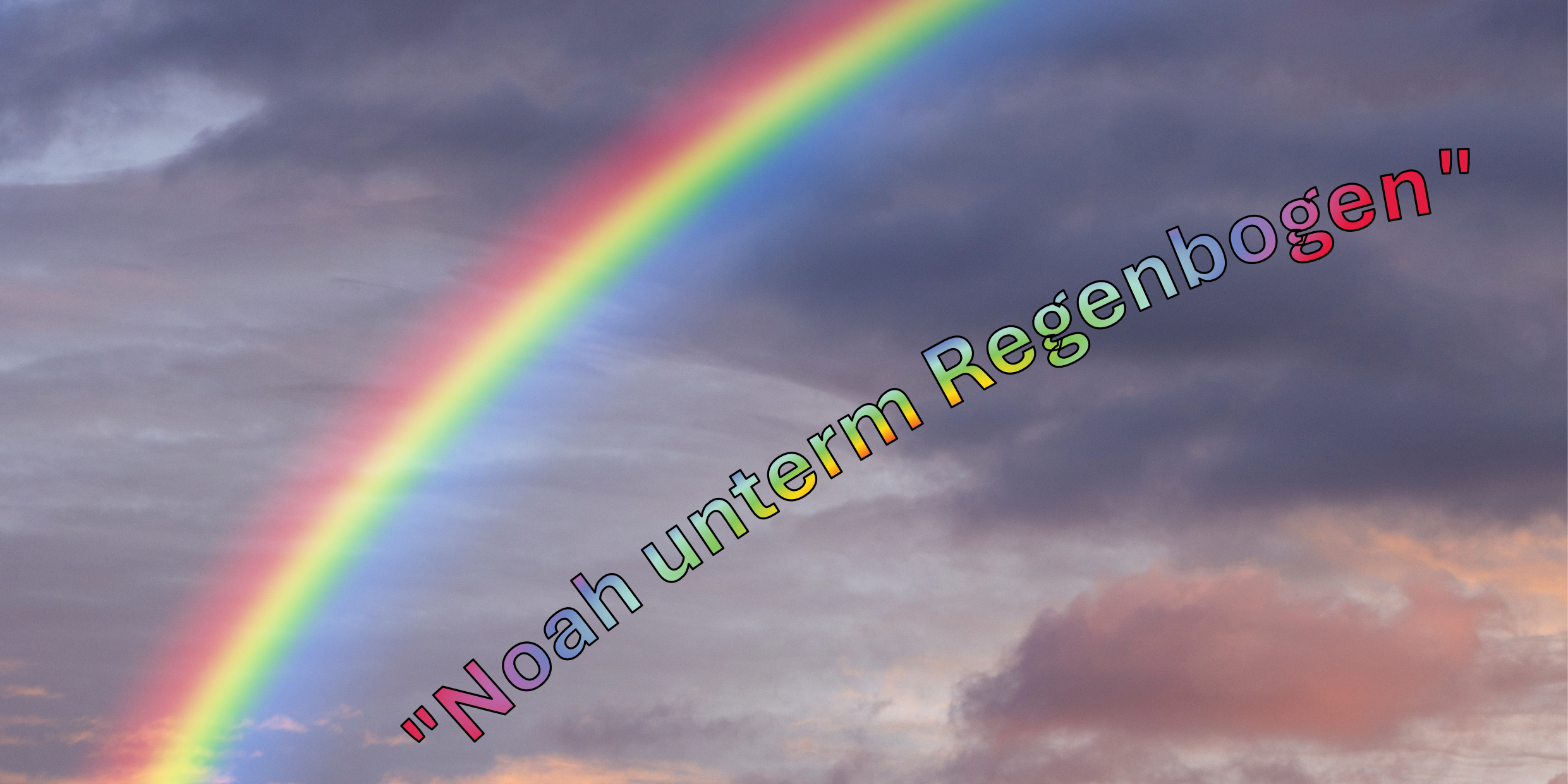 Noah unter dem Regenbogen