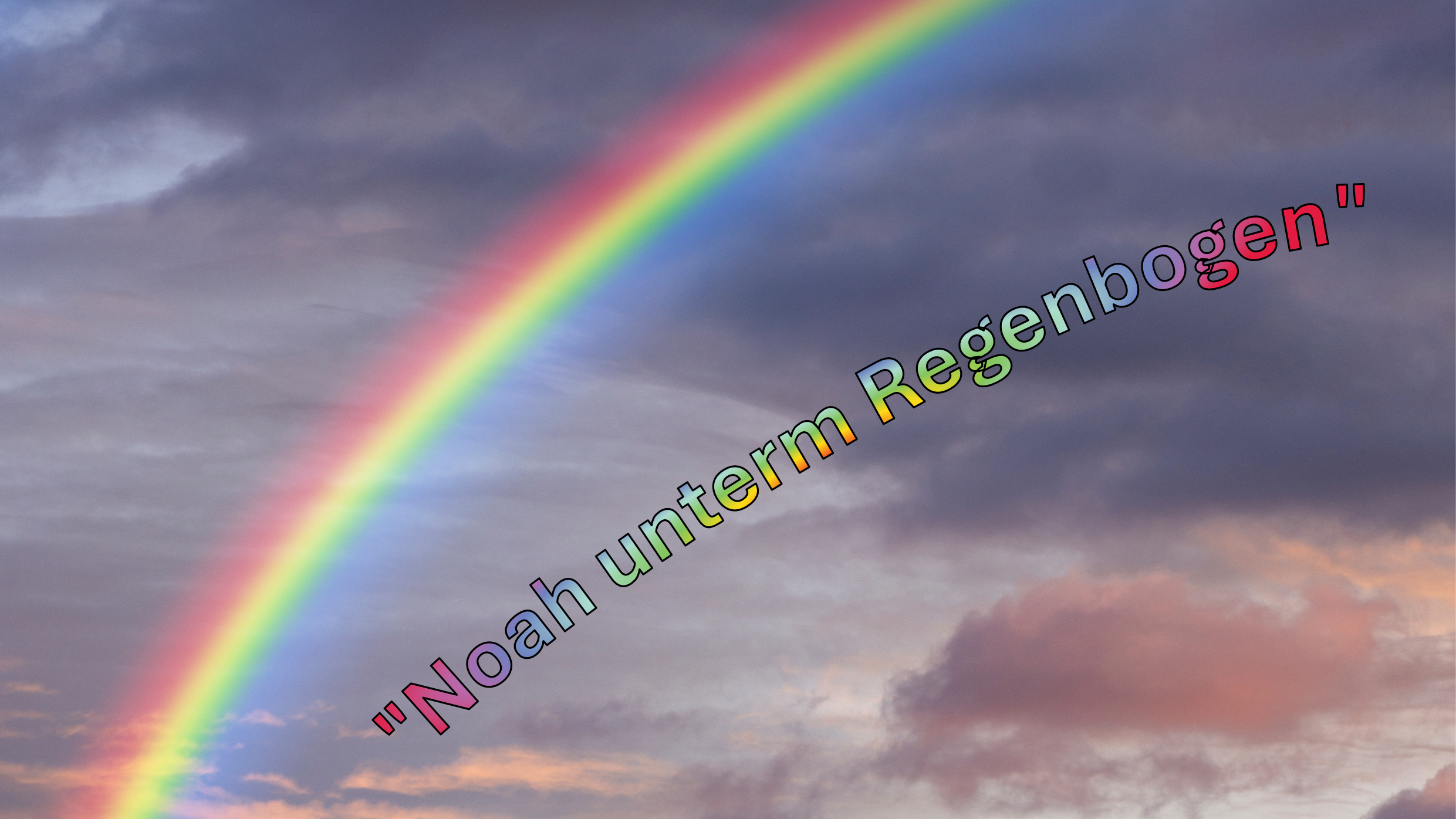 Noah unter dem Regenbogen